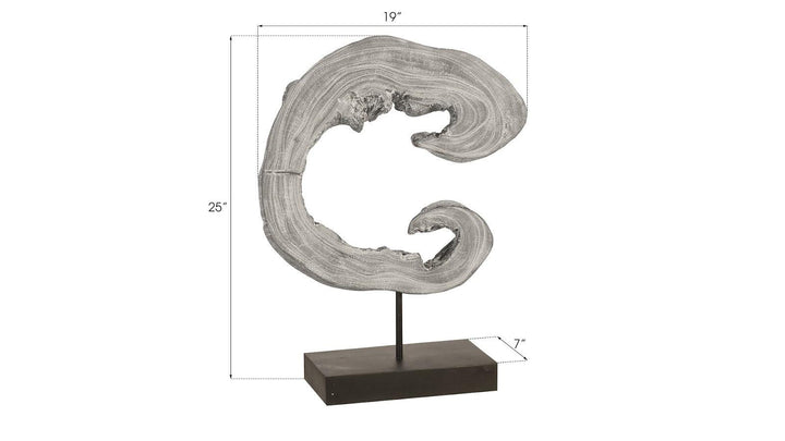 SwayLiving Creature Sculpture on Stand, Gray Stone DECORATIVE OBJECTS