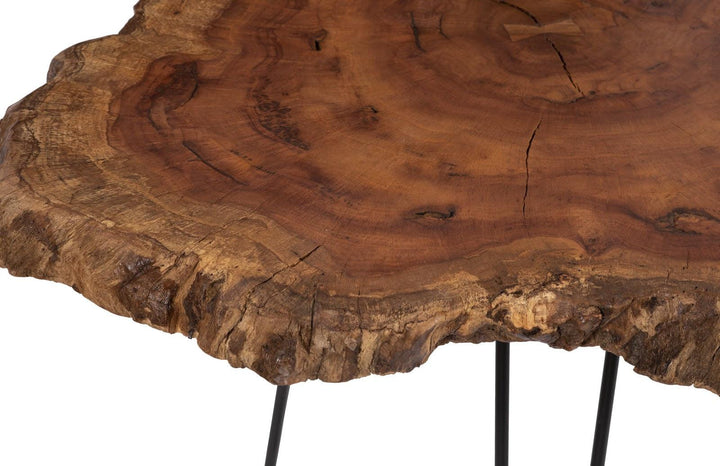 SwayLiving Wood Coffee Table, Forged Legs COFFEE TABLES
