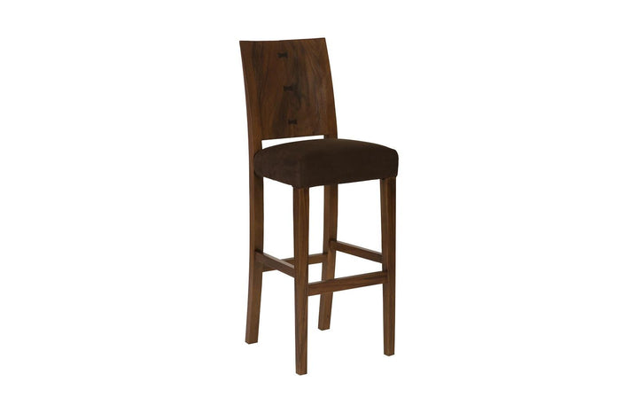 SwayLiving Ophelia Bar Stool, Chamcha Wood, Perfect Brown BAR STOOLS + COUNTER STOOLS