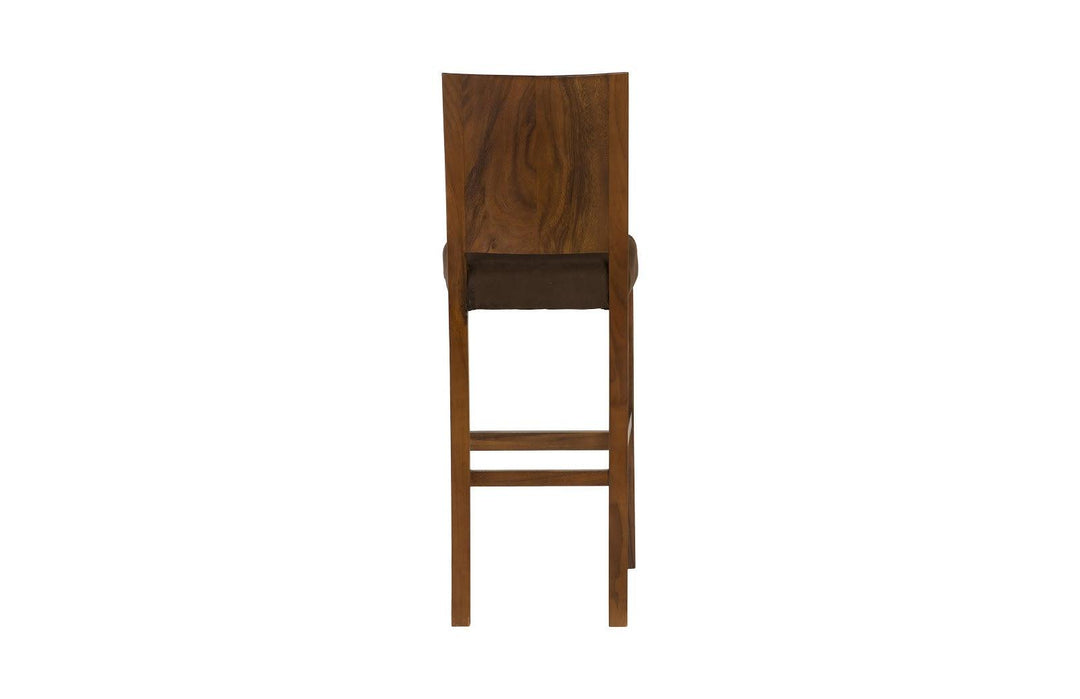SwayLiving Ophelia Bar Stool, Chamcha Wood, Perfect Brown BAR STOOLS + COUNTER STOOLS