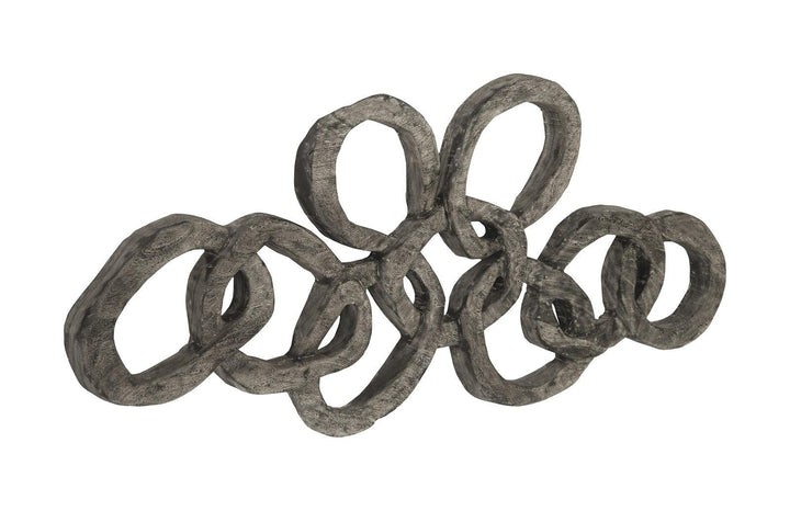 SwayLiving Chain Wall art, Chamcha Wood, Gray Stone Finish WALL ACCENTS