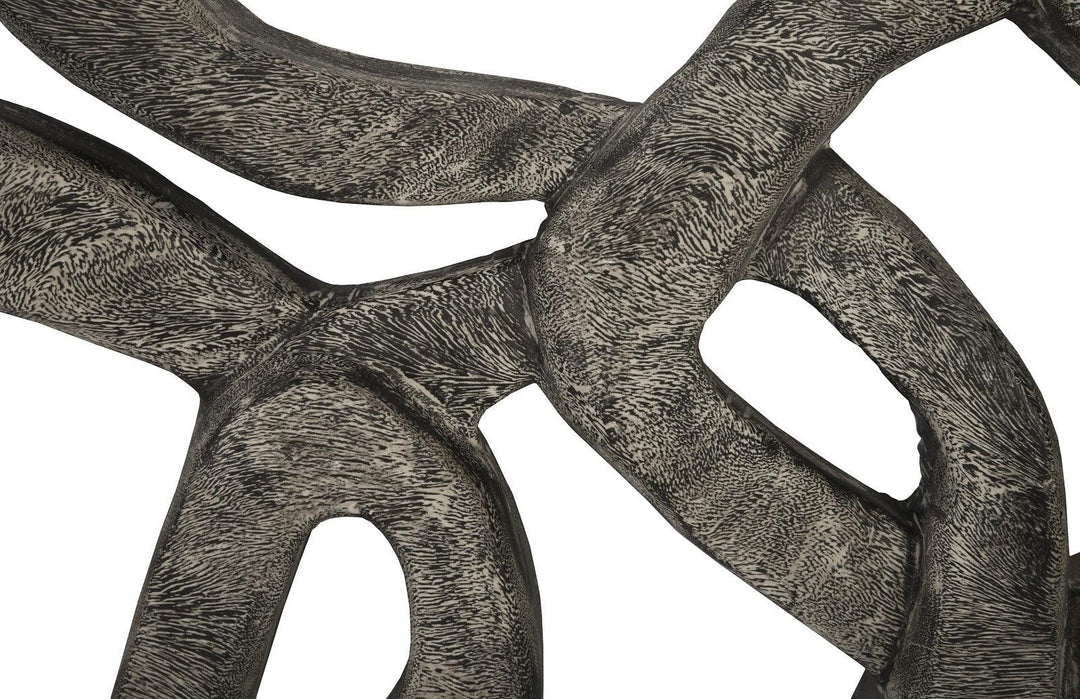 SwayLiving Chain Wall art, Chamcha Wood, Gray Stone Finish WALL ACCENTS