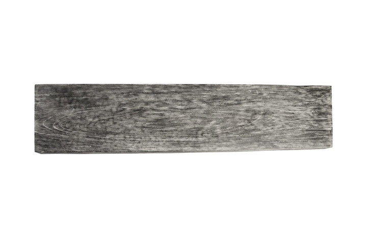 SwayLiving Origins Straight Edge Console Table, Metal U Legs, Gray Stone Finish CONSOLE TABLES