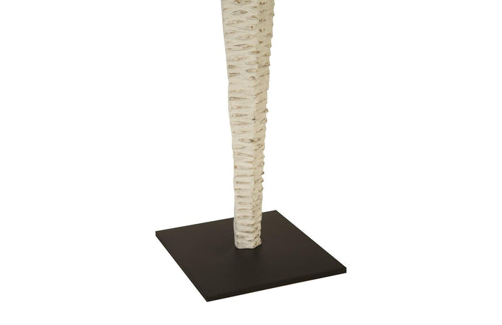 SwayLiving Vested Female Sculpture, Large, Chamcha, Natural, White, Gold DECORATIVE OBJECTS