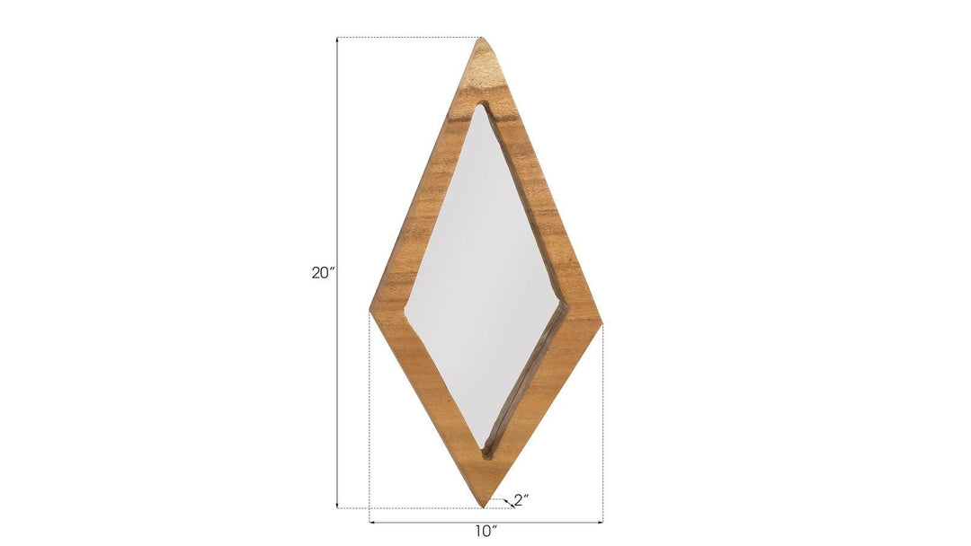 SwayLiving Diamond Mirror, MD, Natural WALL MIRRORS