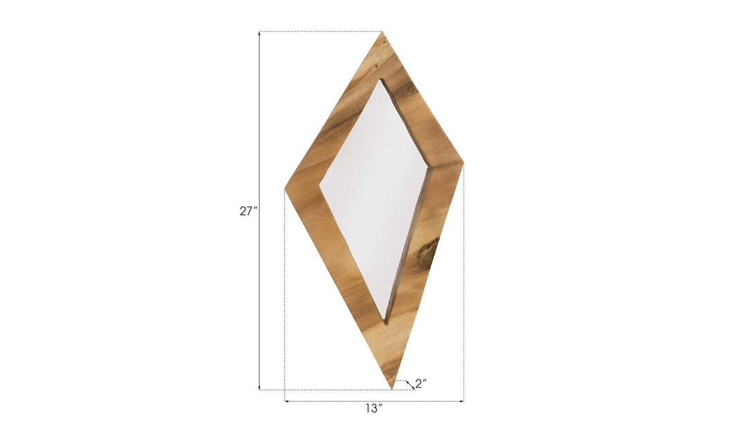 SwayLiving Diamond Mirror, LG, Natural WALL MIRRORS