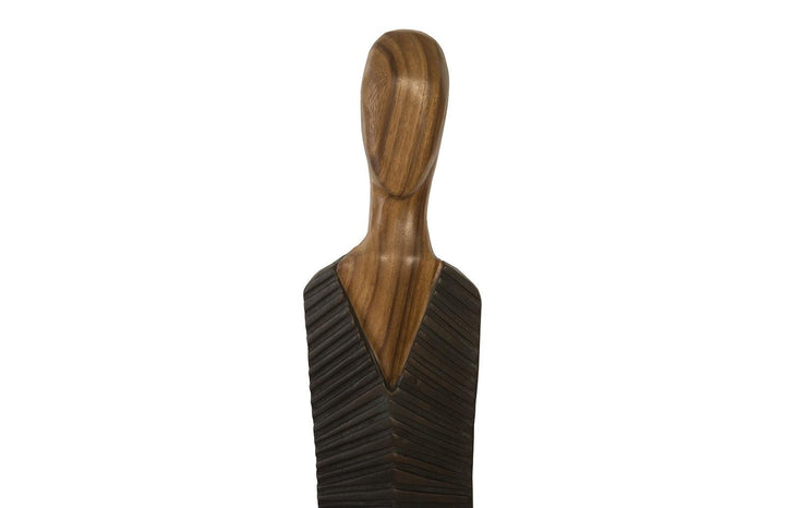 SwayLiving Vested Male Sculpture, Medium, Chamcha, Natural, Black, Copper DECORATIVE OBJECTS