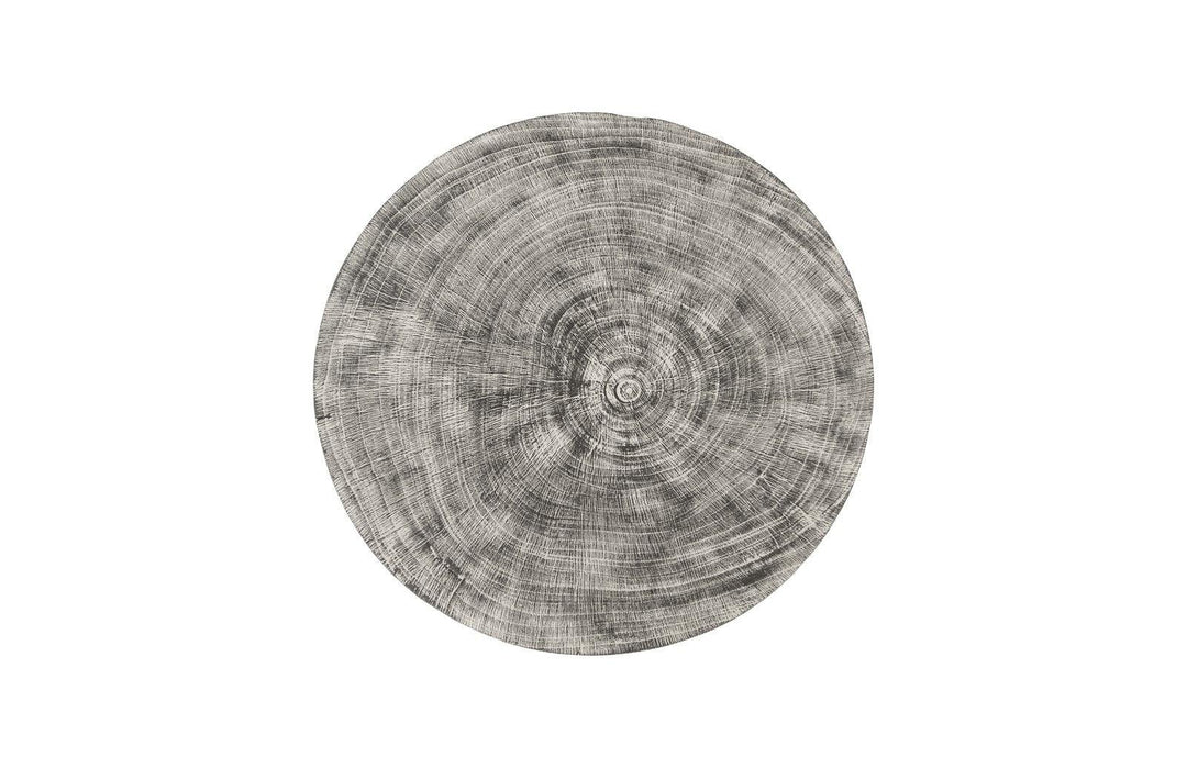 SwayLiving Drum Stool, Mango Wood, Gray Stone OTTOMANS, POUFS, + STOOLS