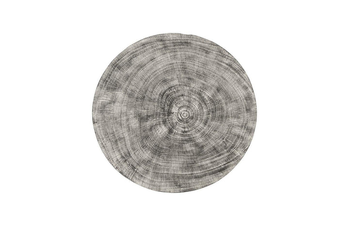 SwayLiving Drum Stool, Mango Wood, Gray Stone OTTOMANS, POUFS, + STOOLS