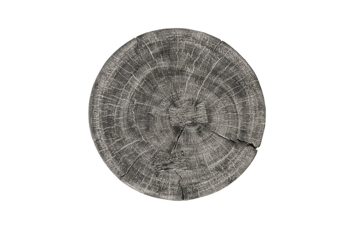 SwayLiving Curved Wood Stool, Thin, Gray Stone OTTOMANS, POUFS, + STOOLS