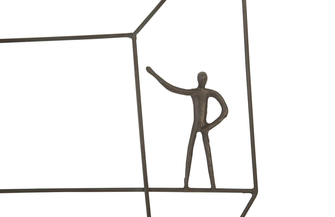 SwayLiving Perspective Wall Art, Square, Standing Arm Up WALL ACCENTS