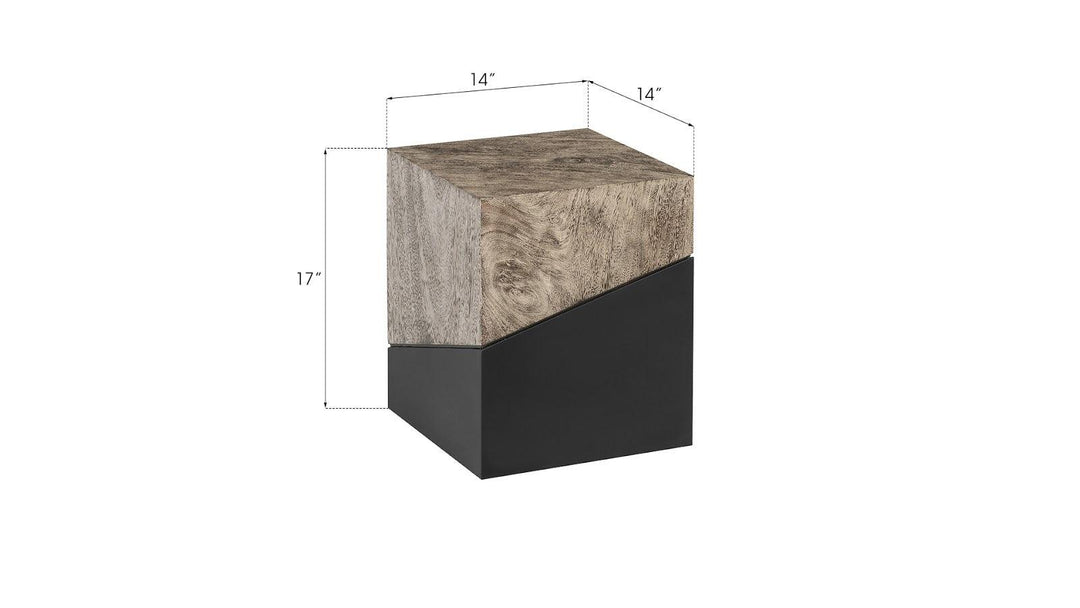 SwayLiving Geometry Stool, Gray Stone OTTOMANS, POUFS, + STOOLS