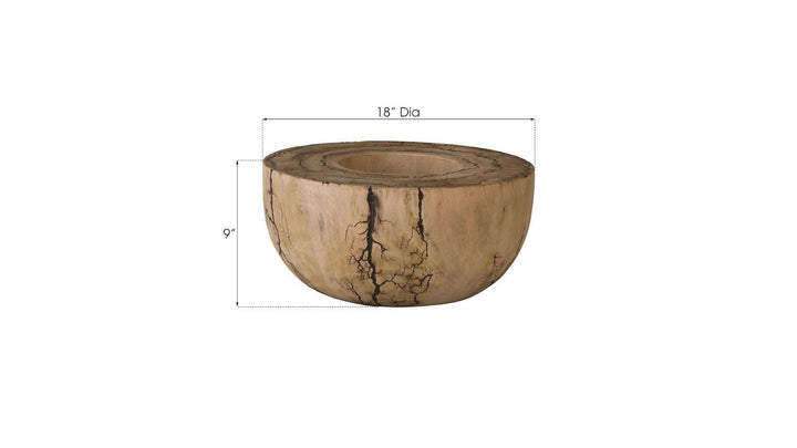 SwayLiving Lightning Bowl, Mango Wood DECORATIVE TRAYS, PLATES, + BOWLS