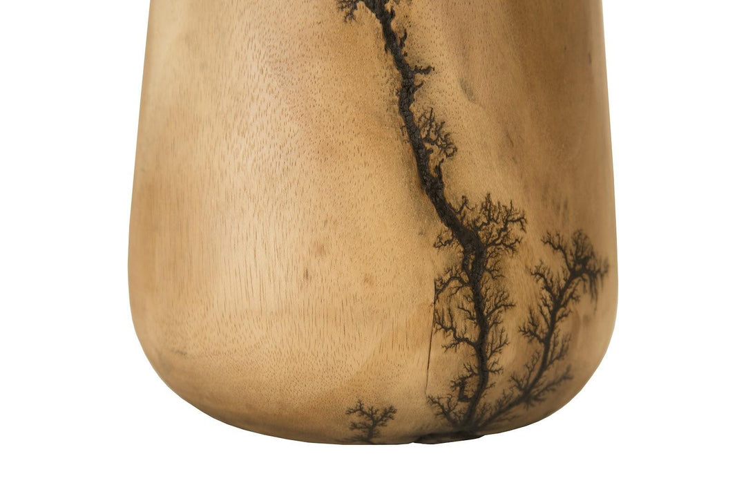 SwayLiving Lightning Vase, Mango Wood, Tall VASES, JARS, + BOTTLES