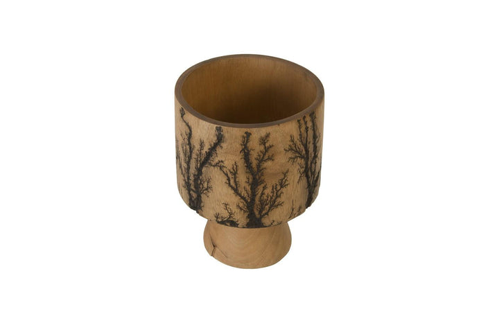 SwayLiving Lightning Vase, Mango Wood, Cup Shape VASES, JARS, + BOTTLES