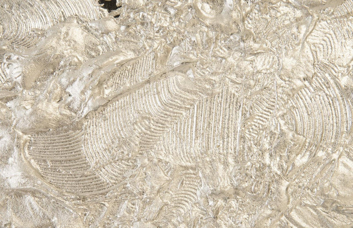 SwayLiving Wisp Wall Tile, Chamcha Wood, Silver Leaf on Black WALL ACCENTS