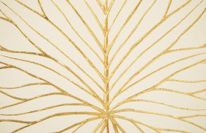 SwayLiving Rivulet Wall Tile, Chamcha Wood, Gold Leaf on White WALL ACCENTS