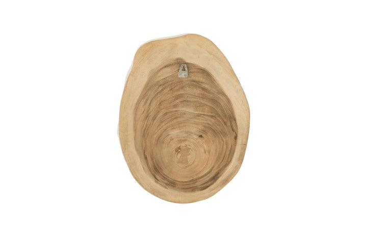SwayLiving Rivulet Wall Tile, Chamcha Wood, Gold Leaf on White WALL ACCENTS