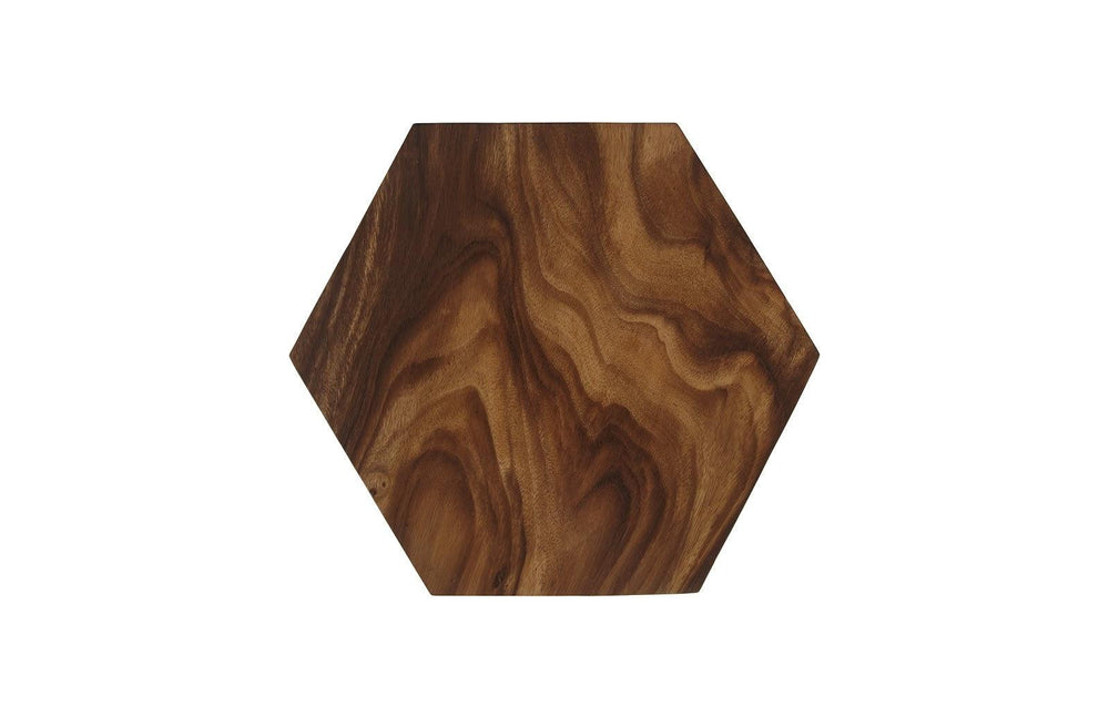 SwayLiving Honeycomb Side Table, Chamcha Wood, LG ACCENT TABLES