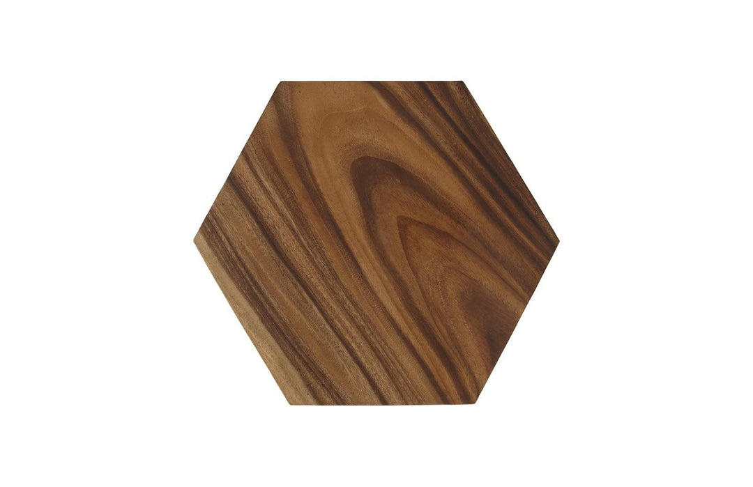 SwayLiving Honeycomb Side Table, Chamcha Wood, MD ACCENT TABLES