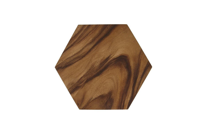 SwayLiving Honeycomb Side Table, Chamcha Wood, SM ACCENT TABLES