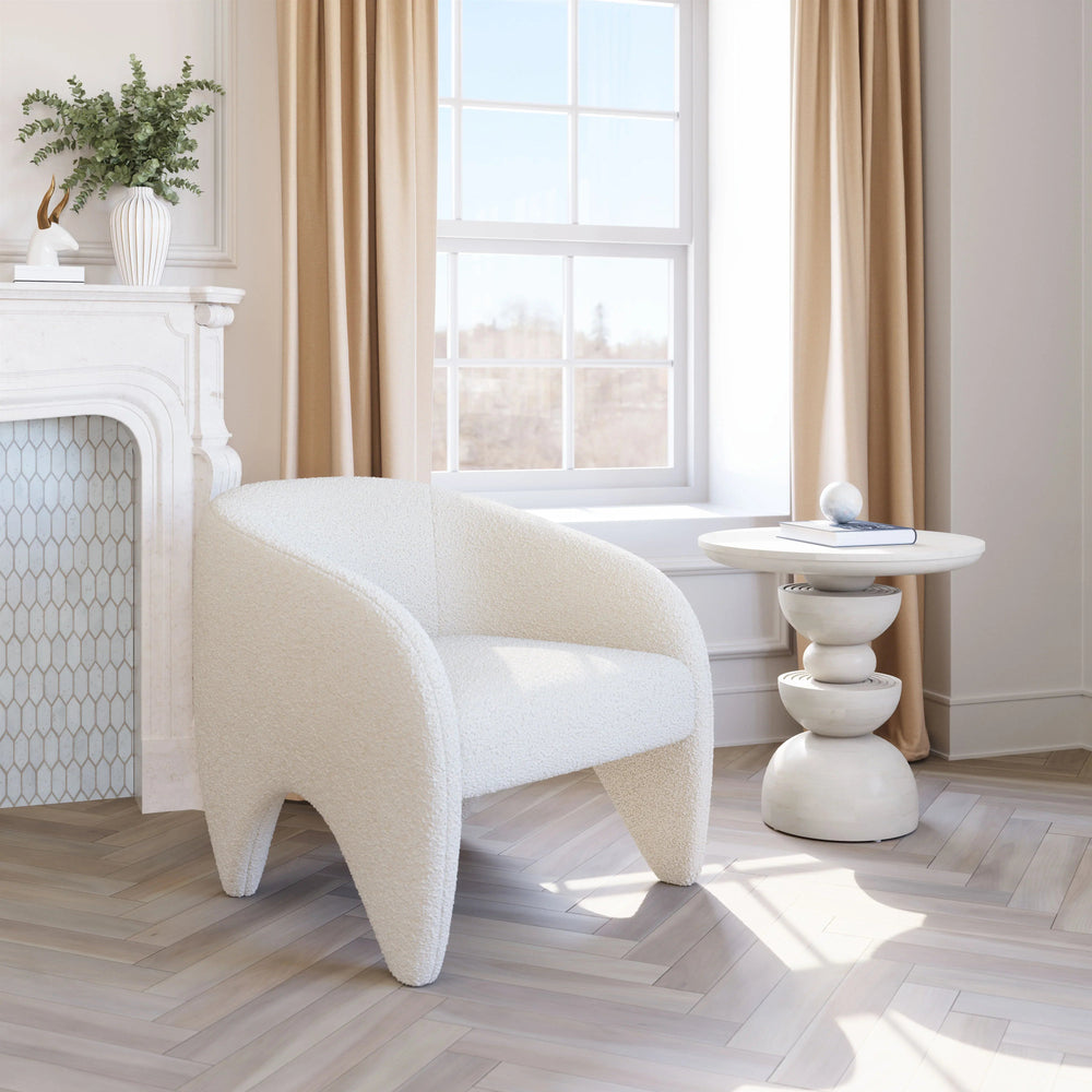 SwayLiving Lopta Accent Chair White ACCENT + LOUNGE CHAIRS