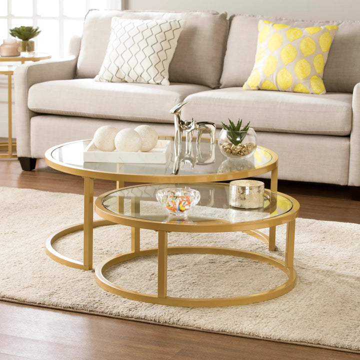 SwayLiving Evelyn Nesting Coffee Tables - 2pc Set COFFEE TABLES