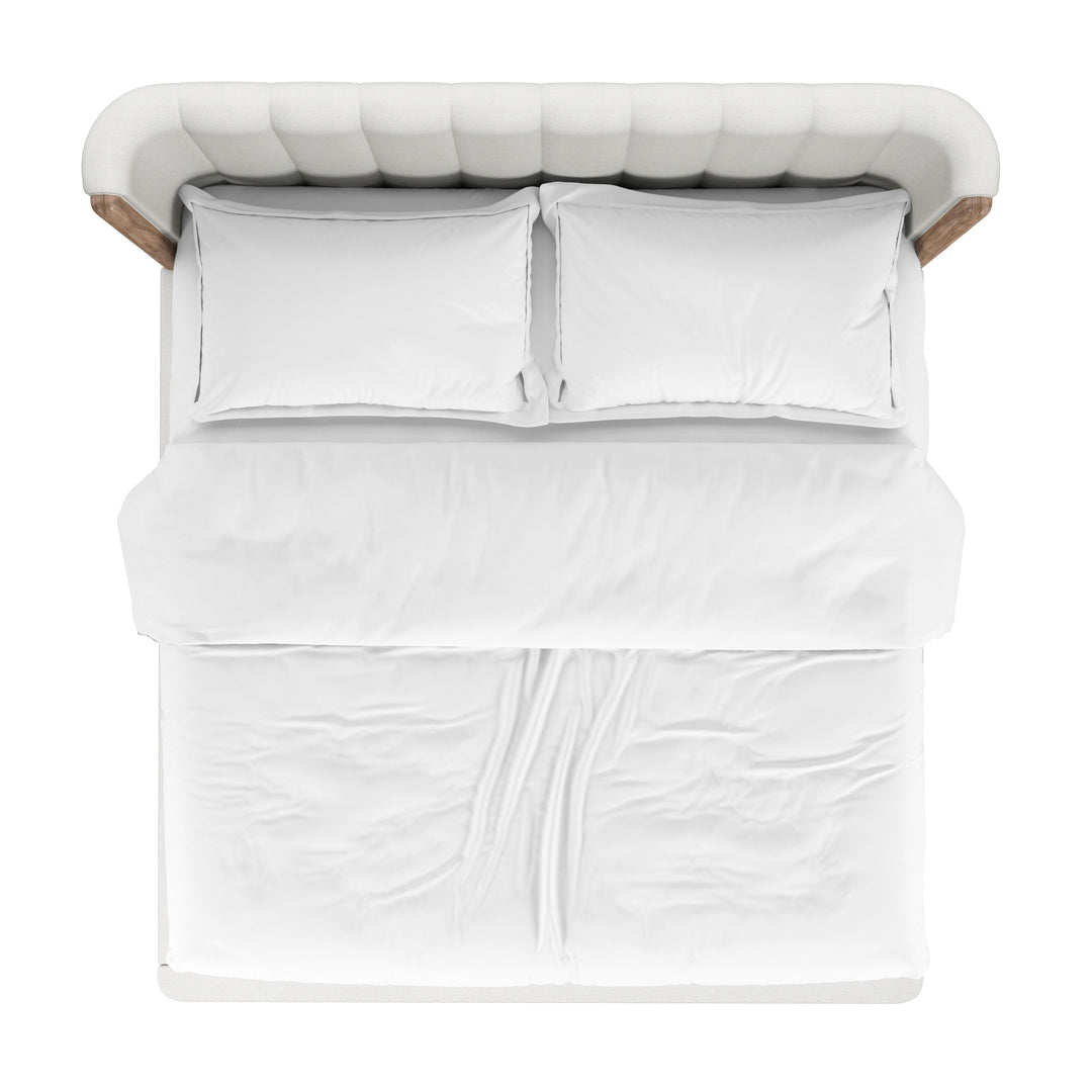 Portico-6/6 Upholstered Shelter Bed
