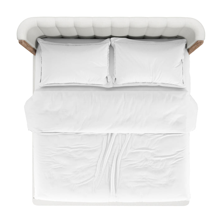 Portico-6/6 Upholstered Shelter Bed