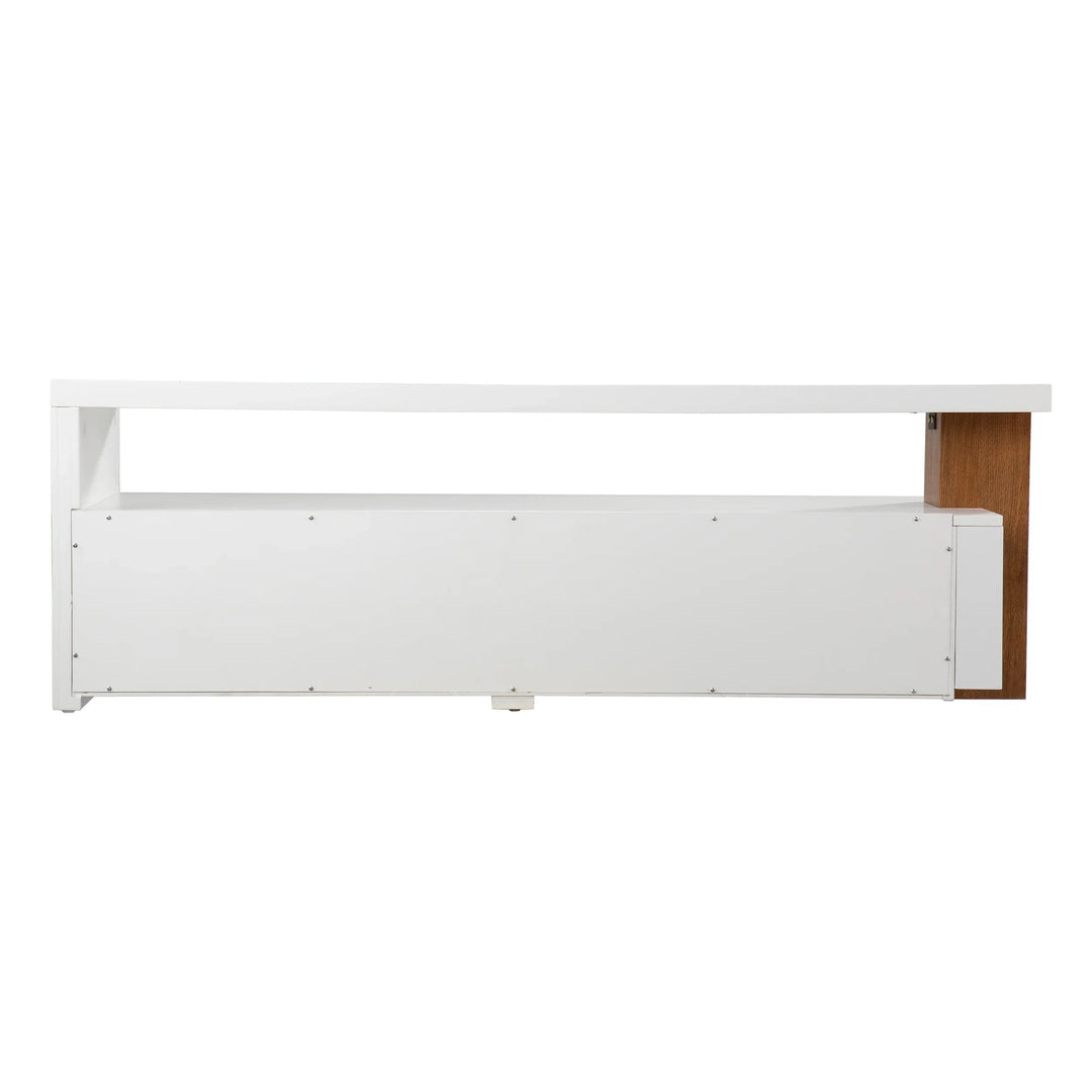 SwayLiving Harliston Contemporary Media Stand w/ Storage MEDIA + TV STANDS