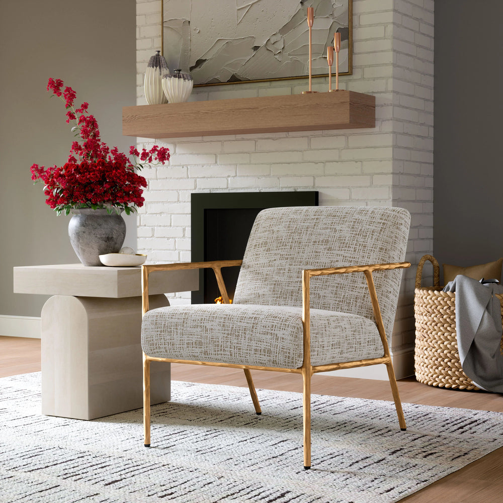 SwayLiving Norrebro Accent Chair Beige Frost ACCENT + LOUNGE CHAIRS