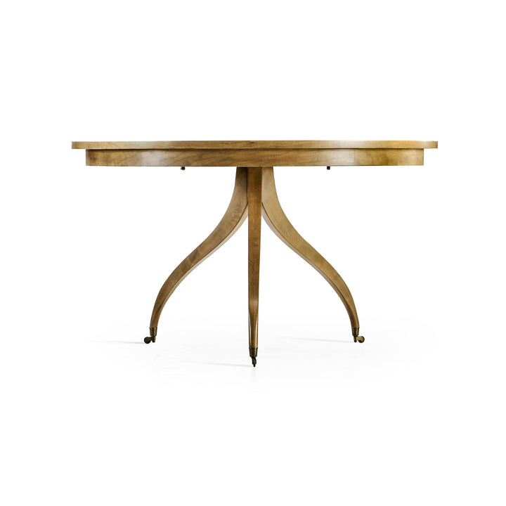 SwayLiving Timeless Solar Spider Leg Pedestal Dining Table in Sun Bleached Cherry DINING TABLES