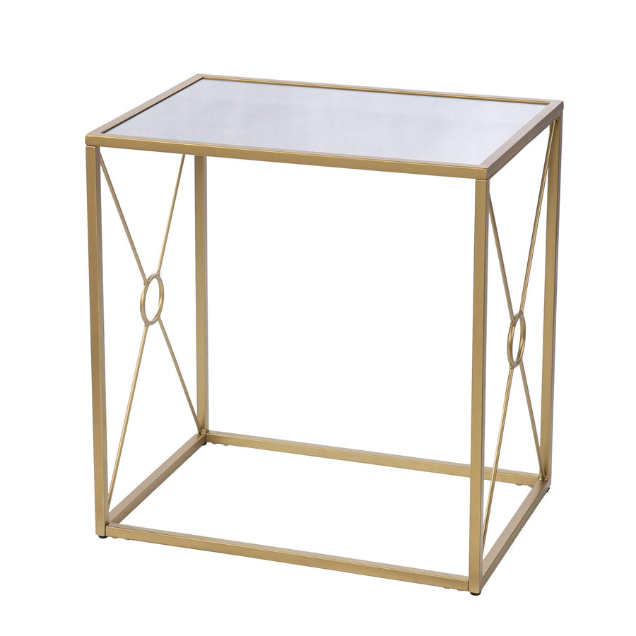 SwayLiving Larden Mirror-Top End Table ACCENT TABLES