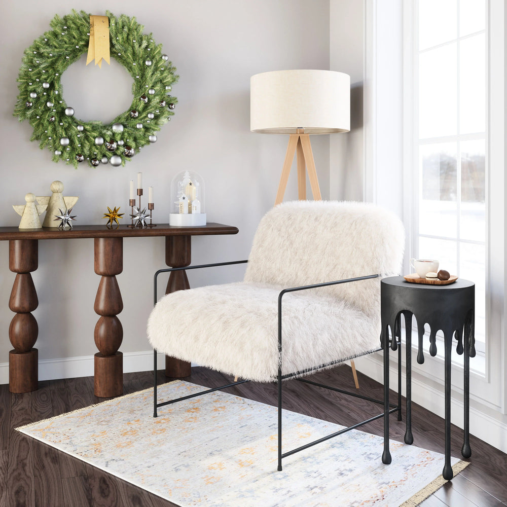 SwayLiving Pelut Accent Chair White ACCENT + LOUNGE CHAIRS