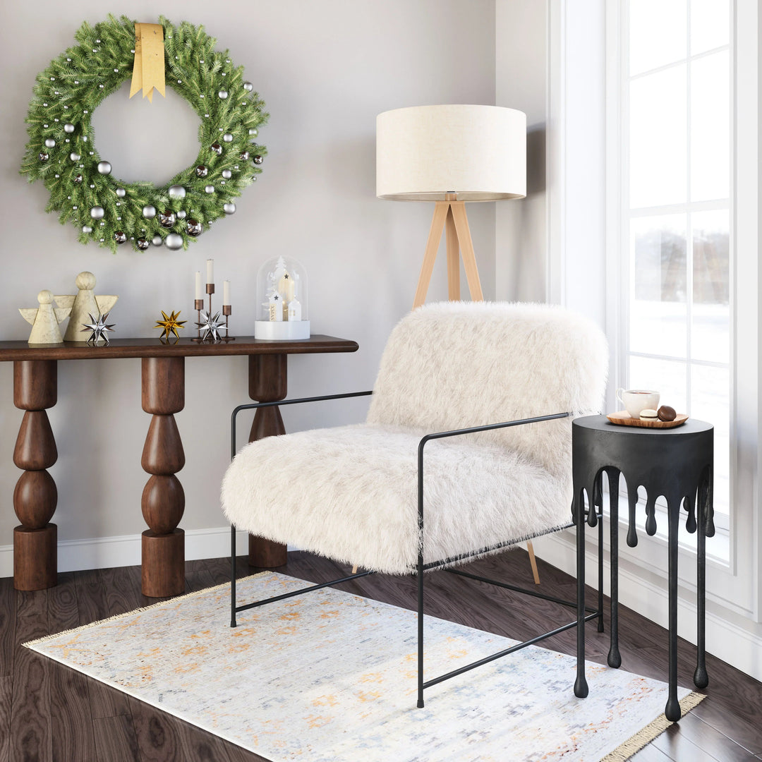 SwayLiving Pelut Accent Chair White ACCENT + LOUNGE CHAIRS