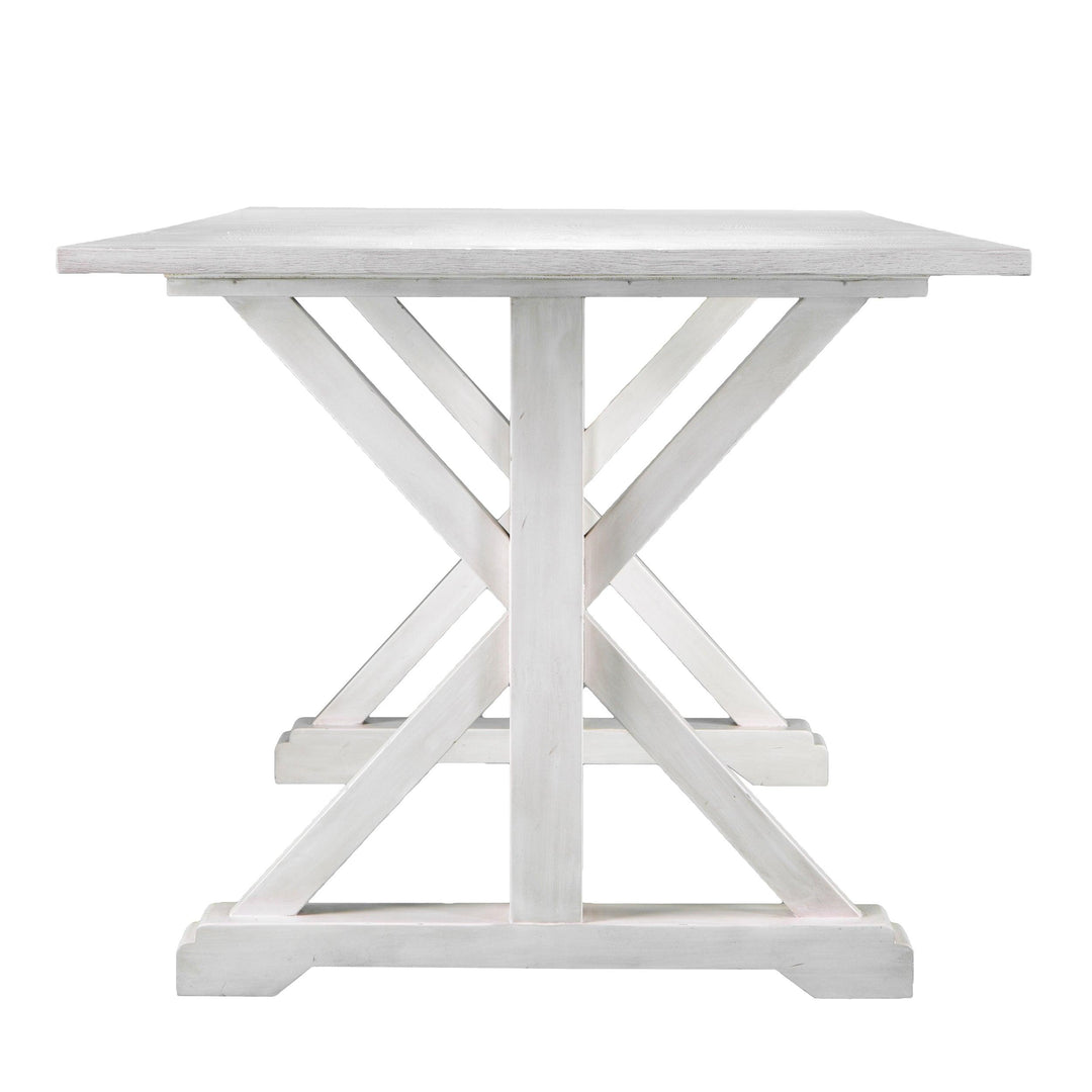 SwayLiving Cardwell Distressed Farmhouse Dining Table DINING TABLES