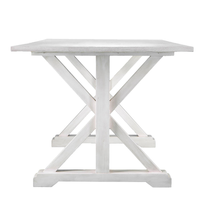 SwayLiving Cardwell Distressed Farmhouse Dining Table DINING TABLES