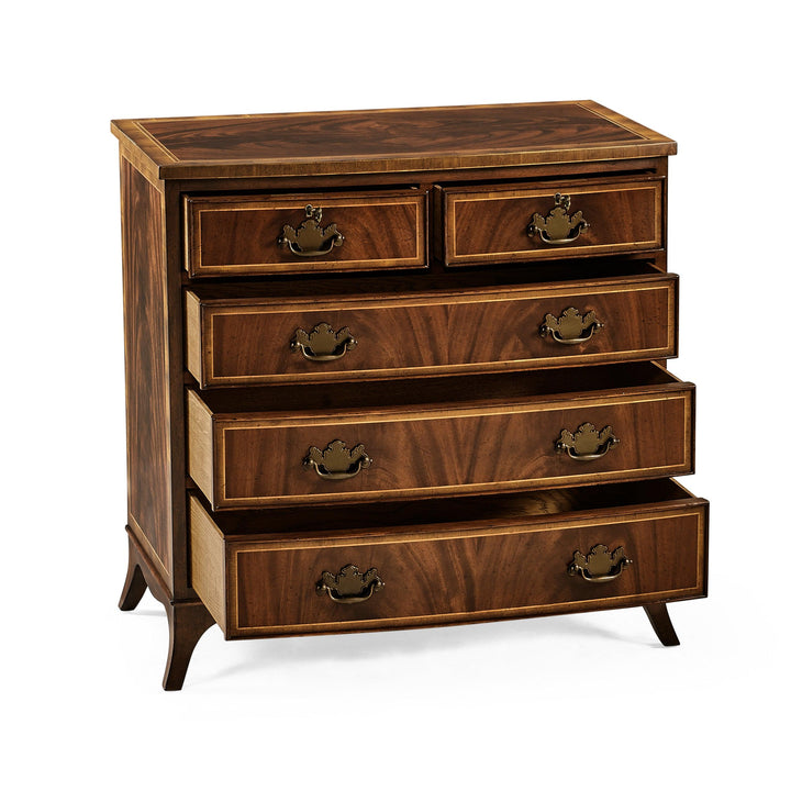 SwayLiving Buckingham Mahogany Bedside Chest of Drawers SIDEBOARDS + CREDENZAS