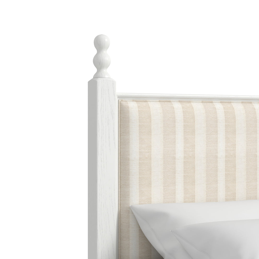 Haven KG Uph Finial Bed