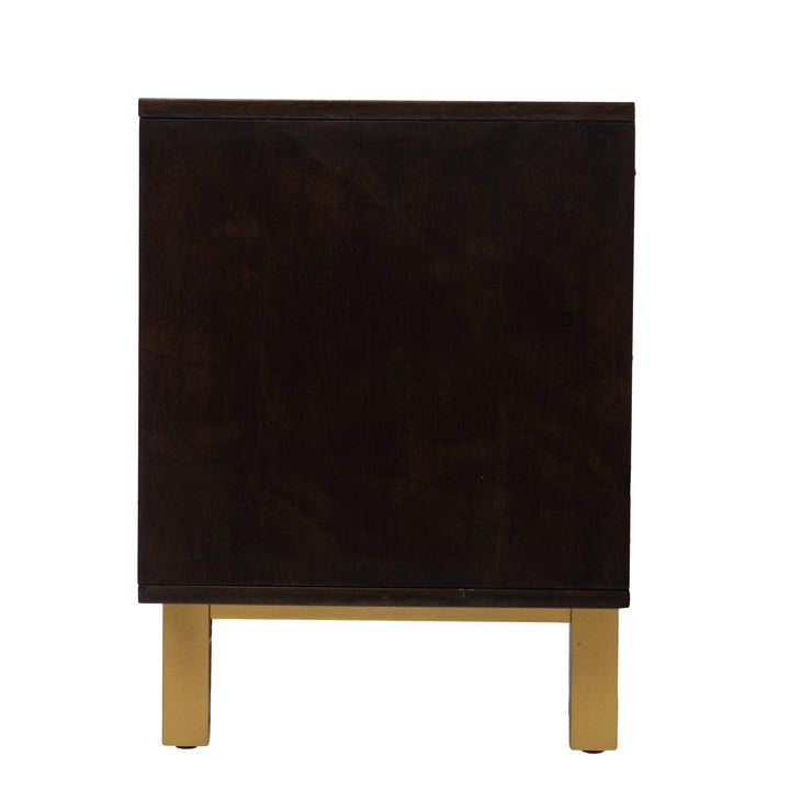 SwayLiving Carondale Sliding Door Media Stand MEDIA + TV STANDS