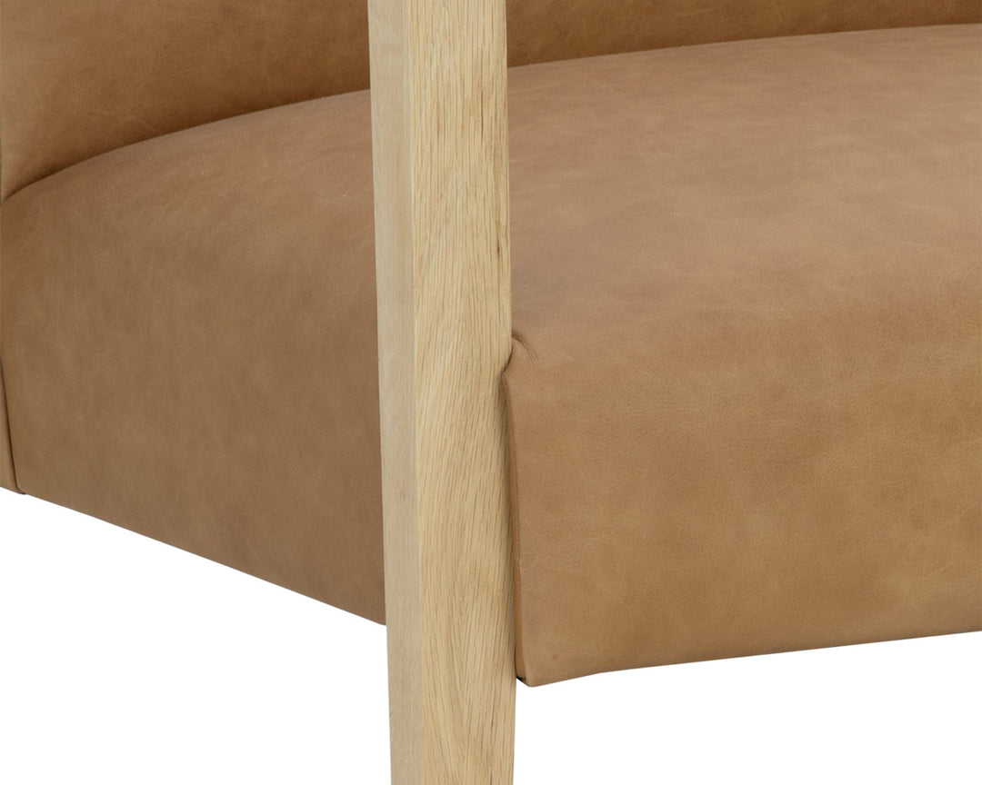 Rustic Oak - Ludlow Sesame Leather