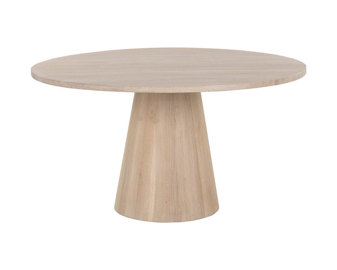 Round - Light Oak - 54"