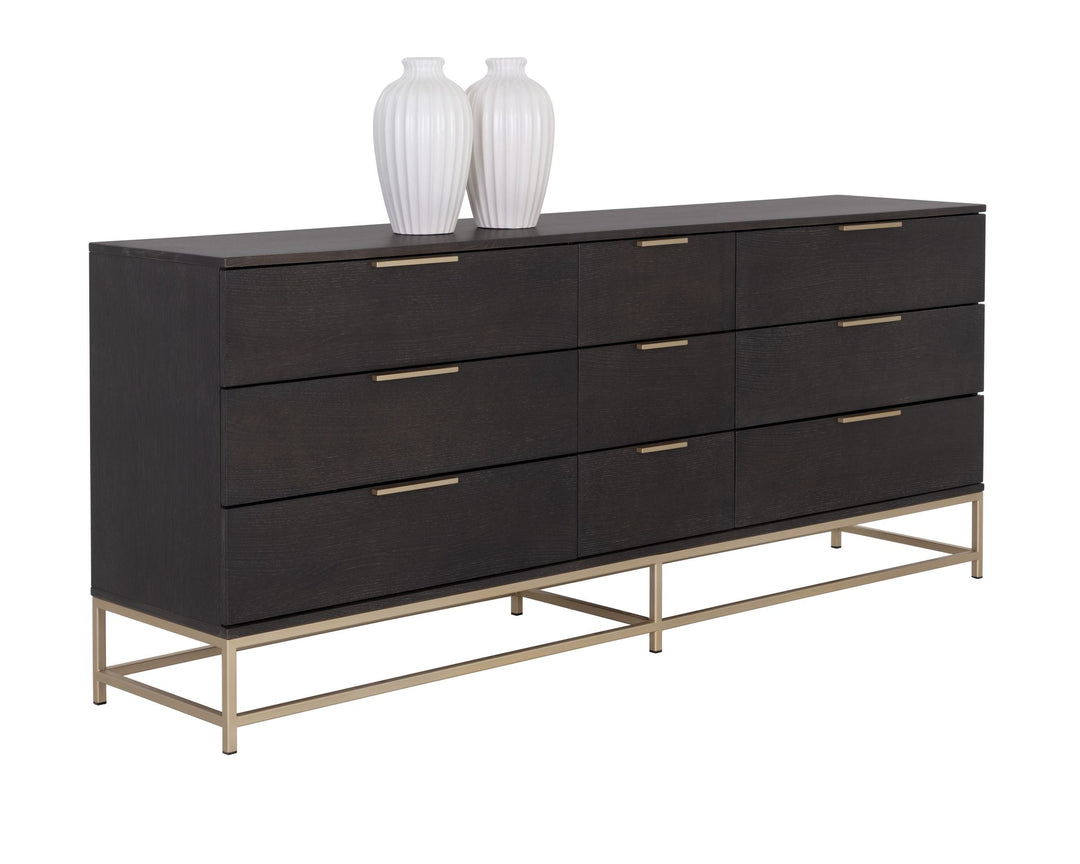 Large - Gold - Charcoal Grey