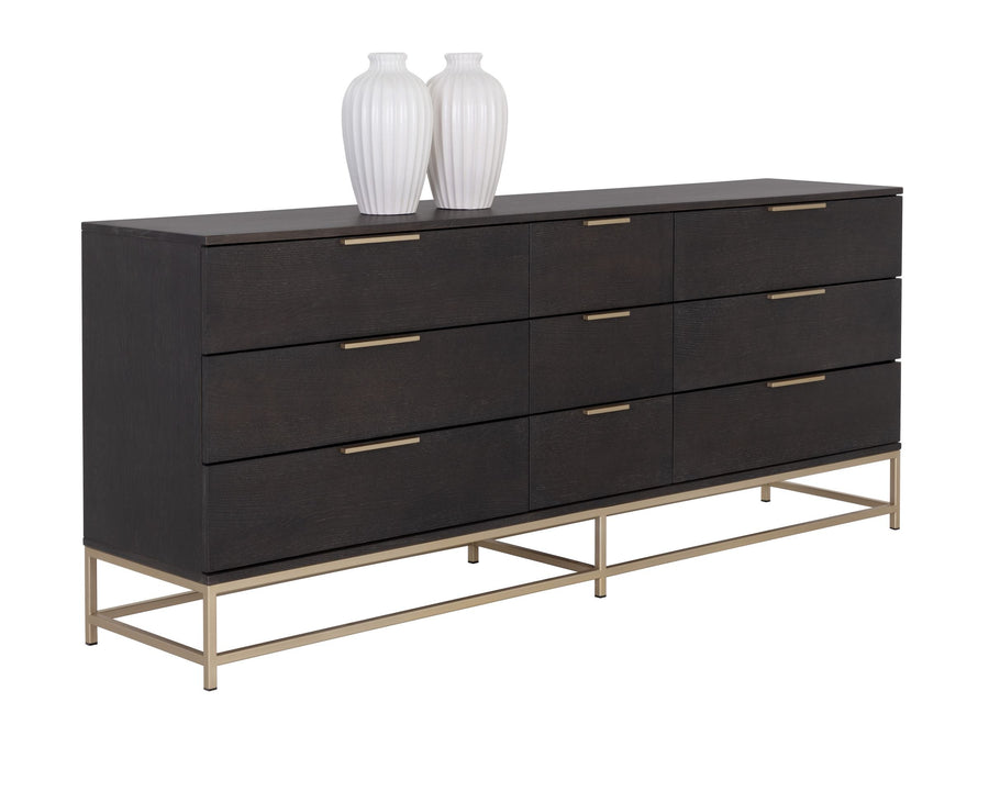 Large - Gold - Charcoal Grey