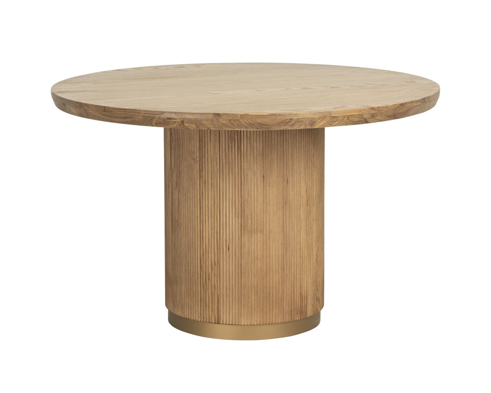 Round - Rustic Oak - 48"