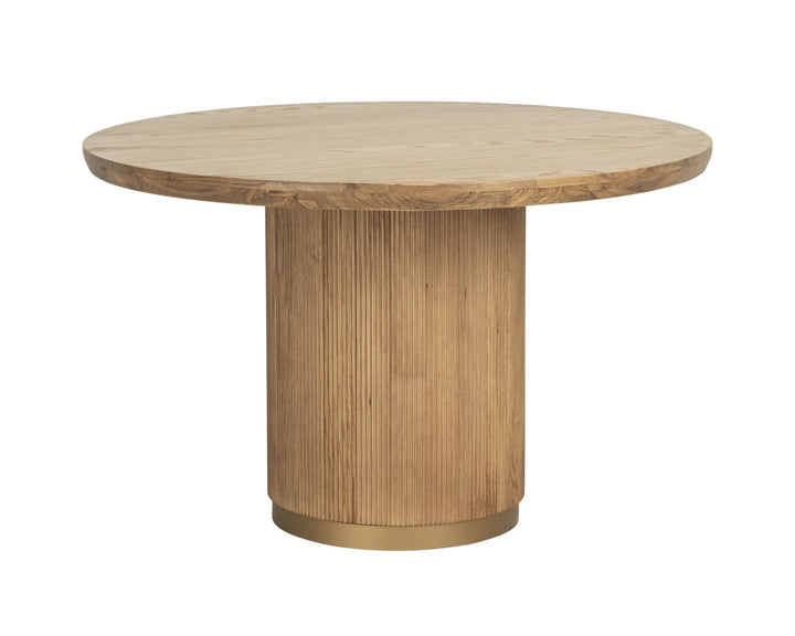 Round - Rustic Oak - 48"