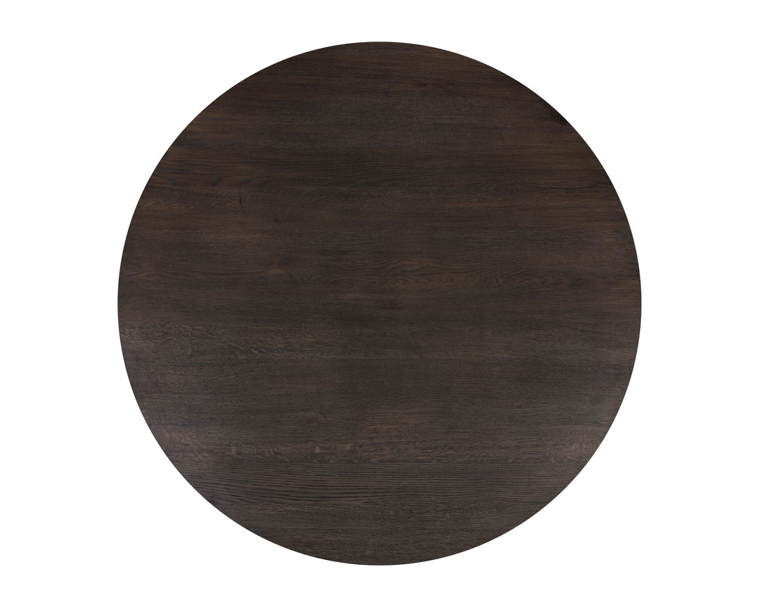Round - Brown Oak - 54"