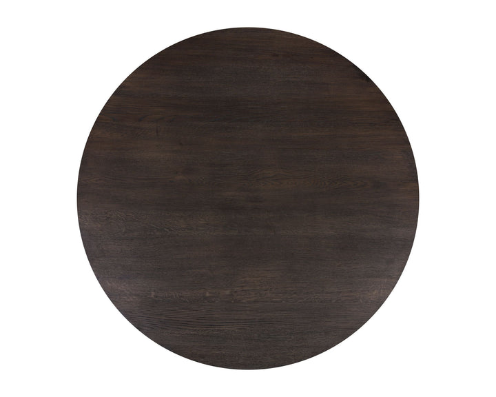Round - Brown Oak - 54"