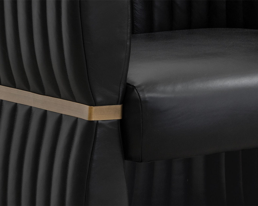 Vintage Black Night Leather