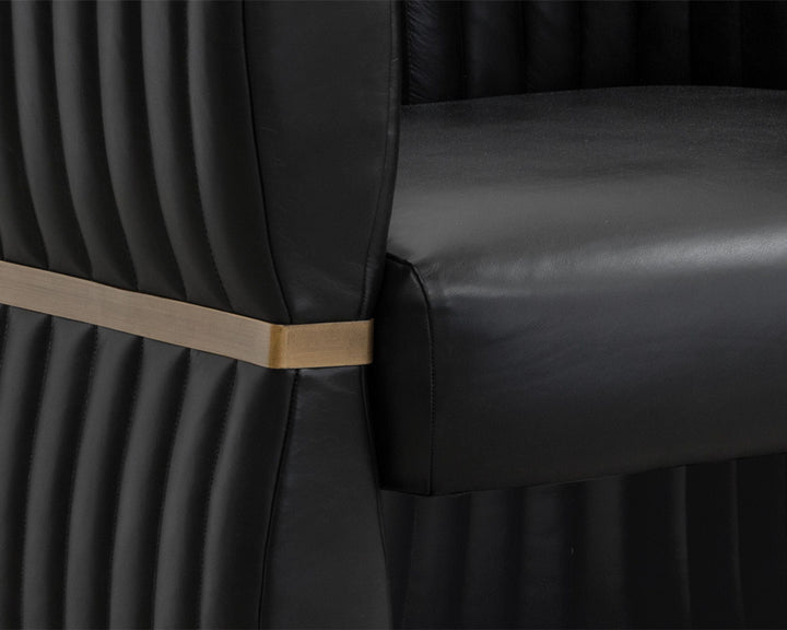 Vintage Black Night Leather